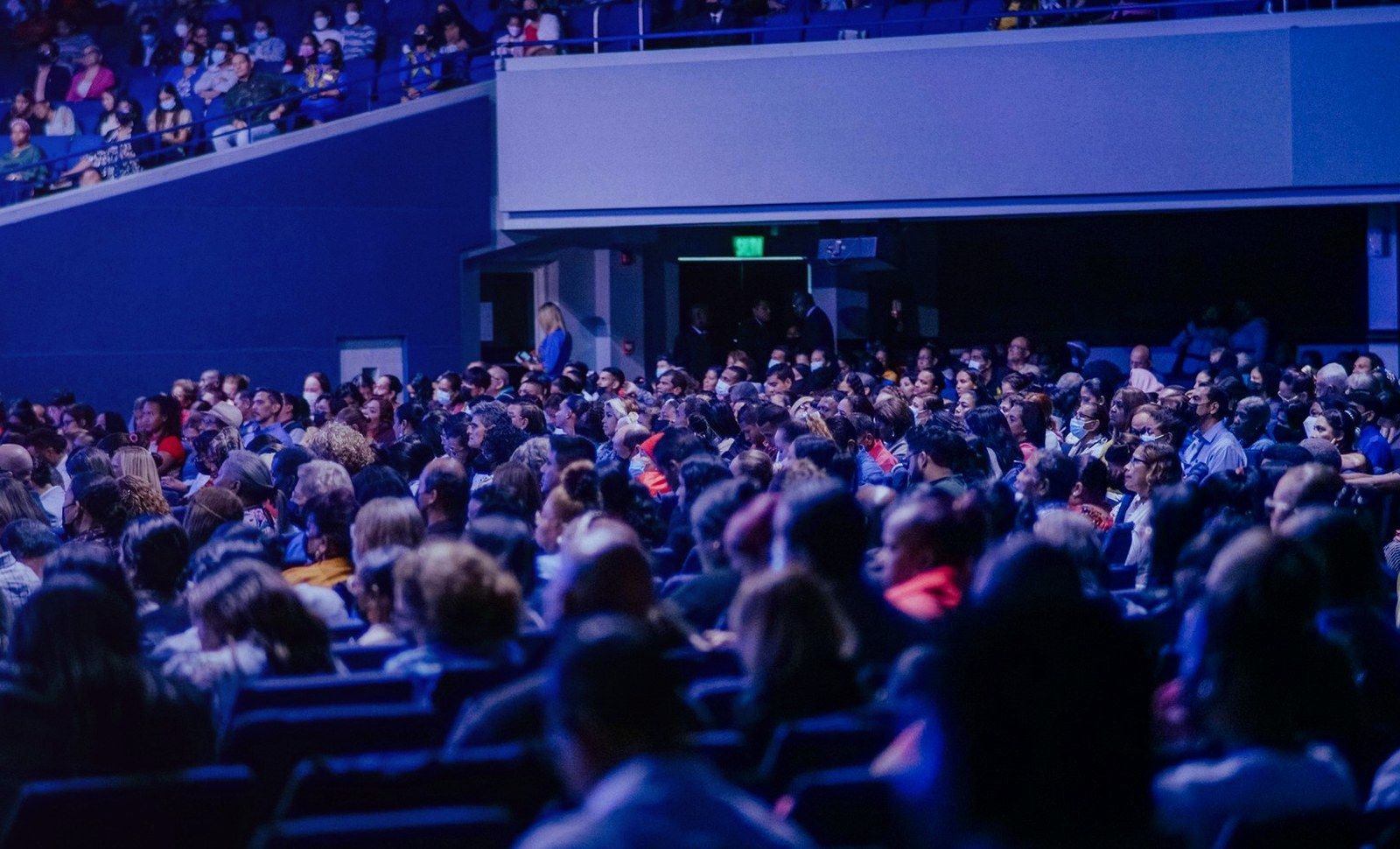 Conference hall audience